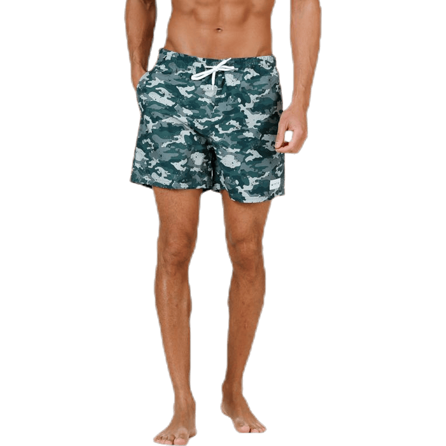 Louie Swim Trunks Patterned/Green