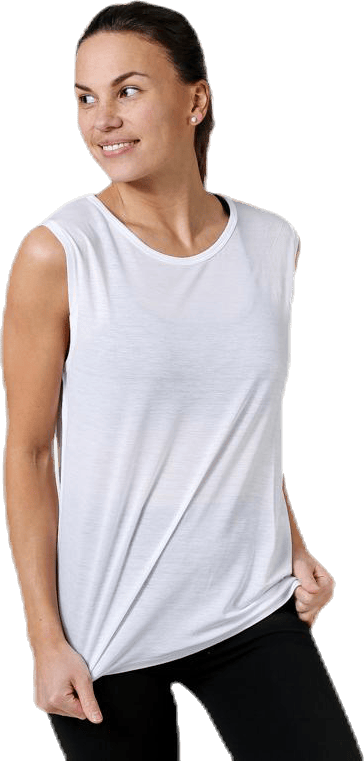 Scope Tank White, Female, Apparels, Tops, Yoga, White, XS