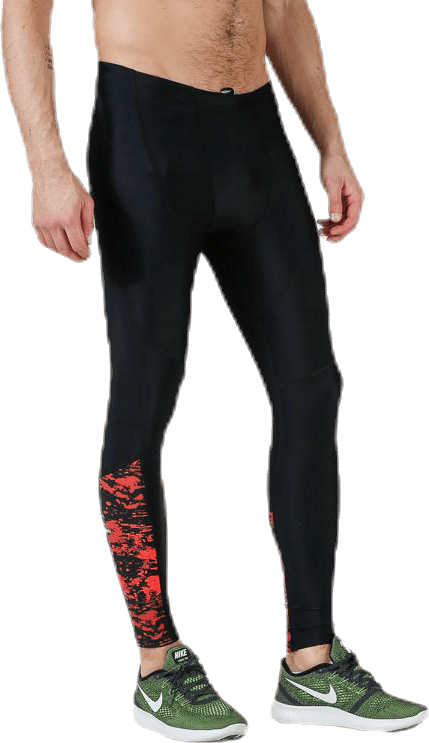 Brace Compression Tights Black/Red - Bild 3