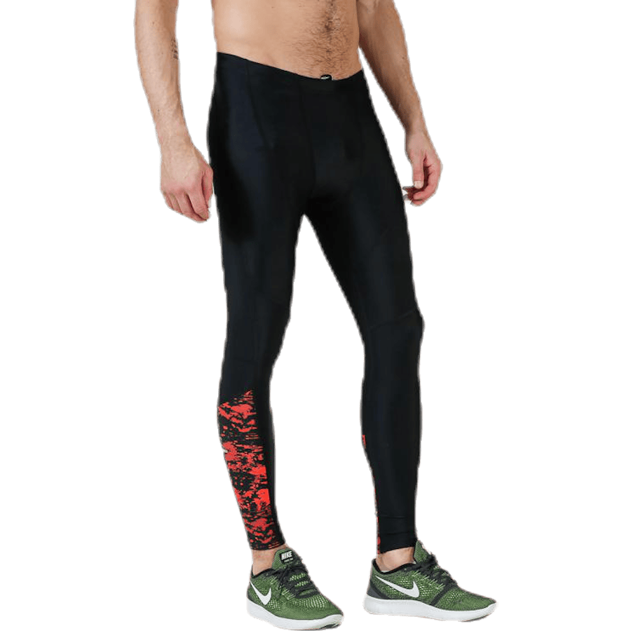 Brace Compression Tights Black/Red - Bild 3