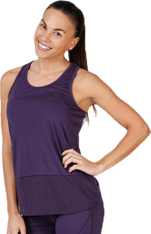 Stella Tank Purple, Female, Apparels, Tops, Workout, Purple, S