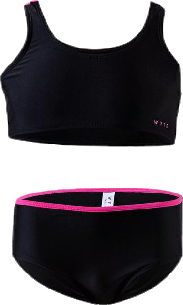 Jr Lydia Set Pink/Black, Unisex, Apparels, Swimwear, Swimming, Pink/Black, 134/140