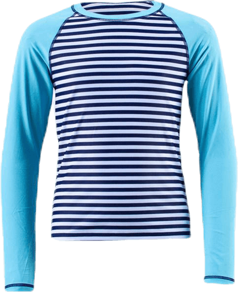 Junior UV Shirt LS Blue/Turquoise, Unisex, Apparels, Swimwear, Swimming, Blue/Turquoise, 122/128