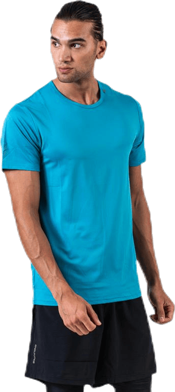 Halo Blue, Male, Apparels, T-shirt, Workout, Blue, XL