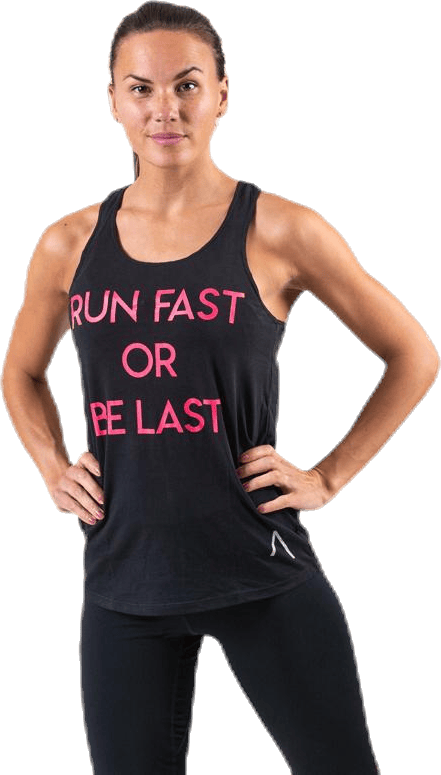 Statement Printed Tank Black, Female, Ropa, Tops, Running, Negro, XL