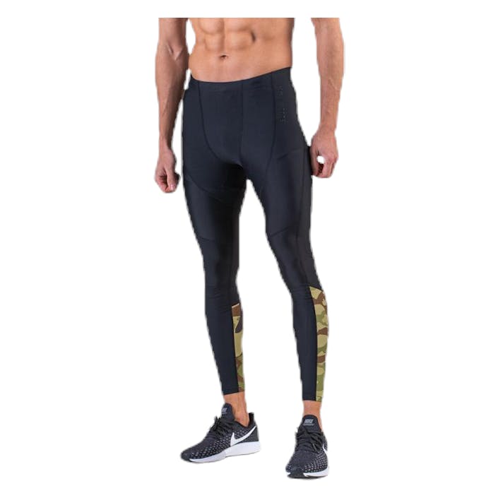 Brace Compression Tights Black, Male, Abbigliamento, Leggings, Allenamento, Nero, L