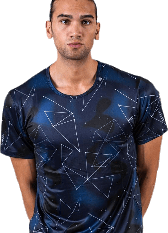 Halo Blue, Male, Apparels, T-shirt, Workout, Blue, XL