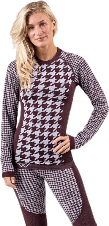 Agnes Top Purple/Brown, Female, Bekleidung, Grundschicht, Alpinsport, Lila/Braun, M