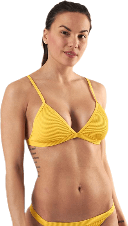 Melia Ribb Triangle Yellow, Female, Apparels, Swimwear, Swimming, Yellow, L