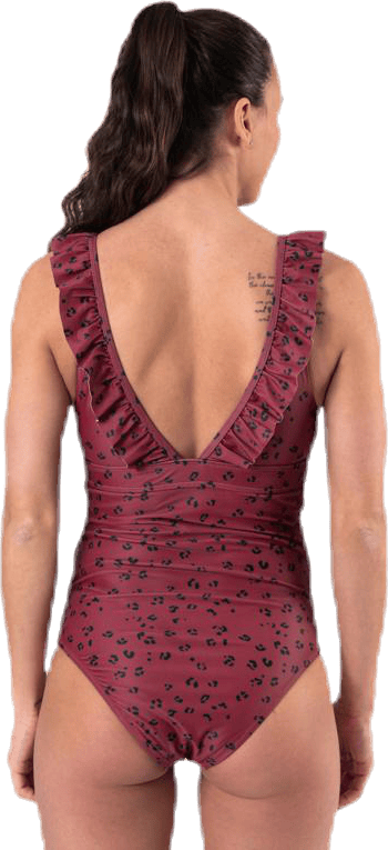 Halia Frill Swimsuit Patterned/Red - Bild 2