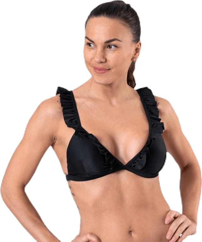 Wikolia Frill Top Black, Female, Apparels, Swimwear, Swimming, Black, M