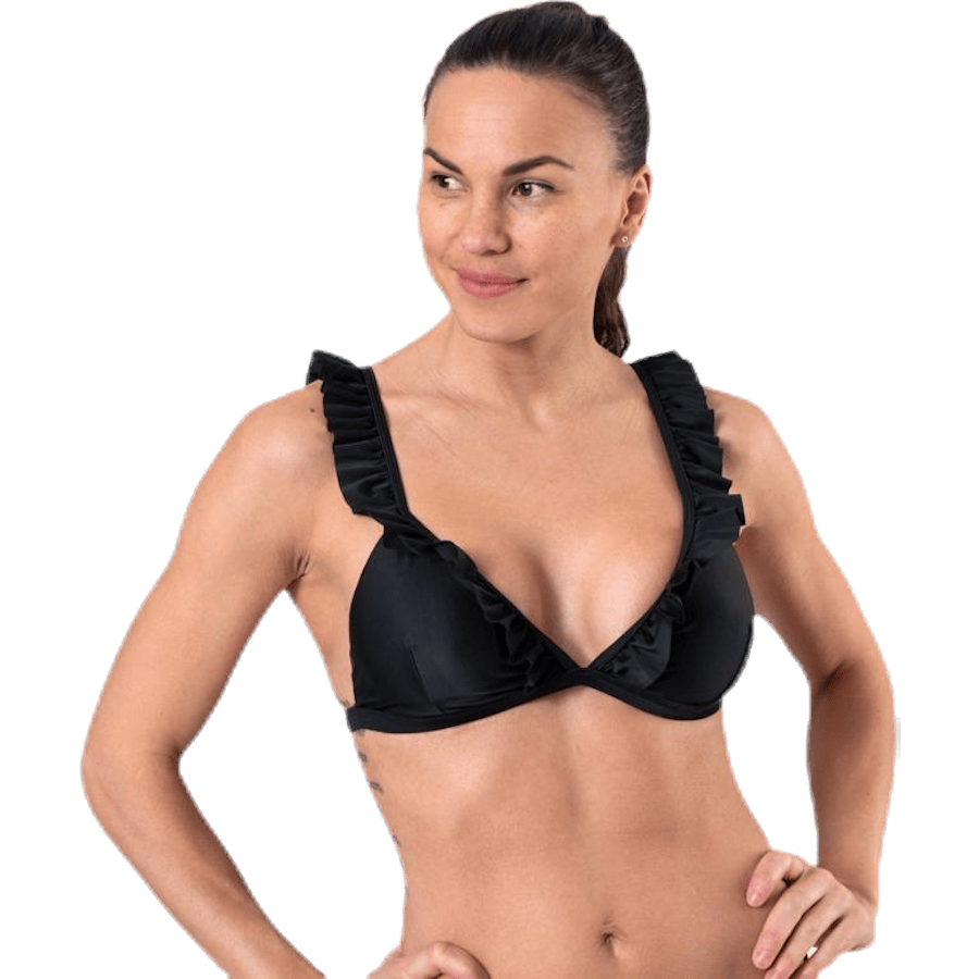 Wikolia Frill Top Black