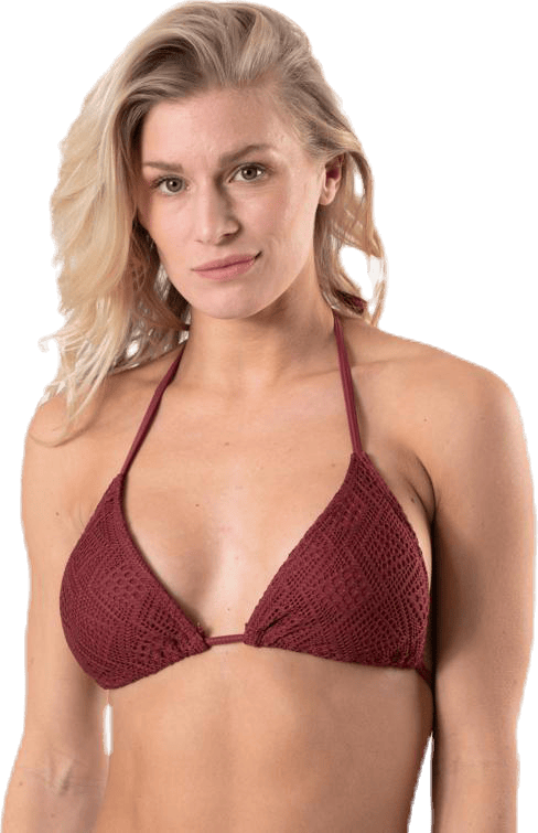 Kalani Crochet Triangle Red