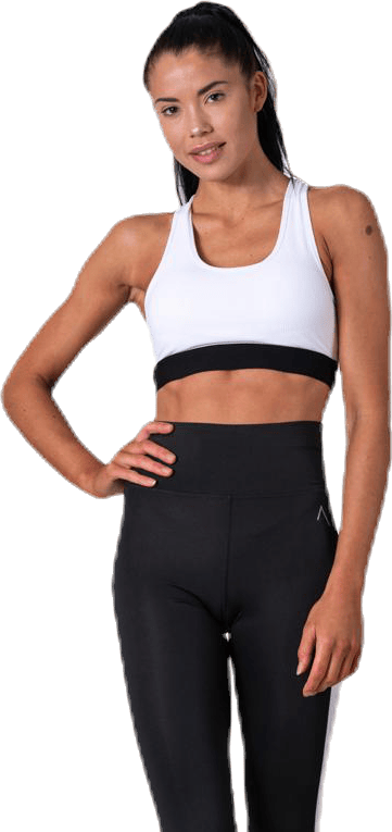 Koray Rib Bra White, Female, Apparels, Sports Bras, Running, White, XL