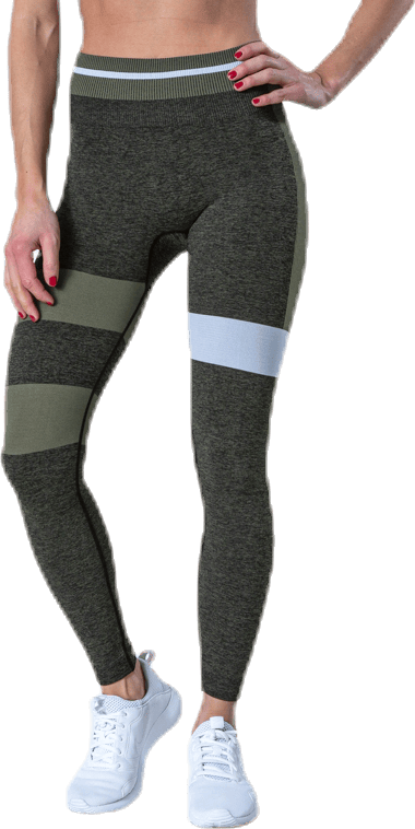 Halley Seamless Tights Green, Female, Apparels, Leggings, Workout, Green, S