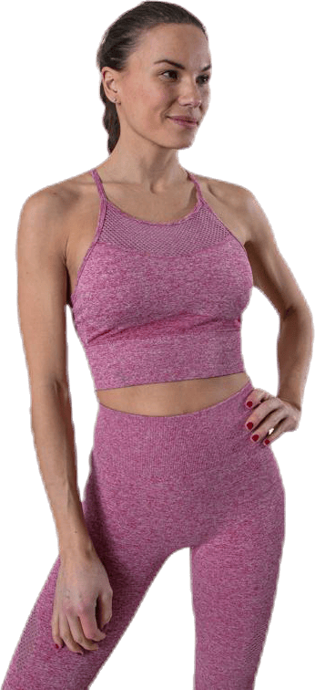Neoma Seamless Bra Pink, Female, Vêtements, Soutien-gorge de sport, Entraînement, Rose, M