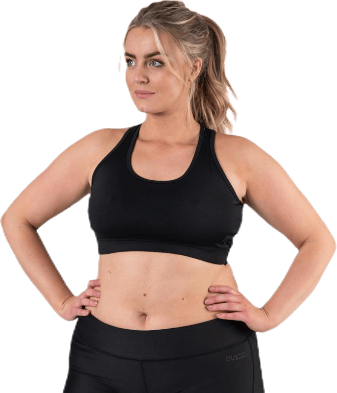 Portia Plus Size Bra Black, Female, Kläder, Sport-BH, Löpning, Svart, XXXL