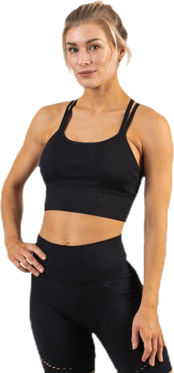 Vinyasa Seamless Bra Black, Female, Apparels, Sports Bras, Yoga, Black, S/M