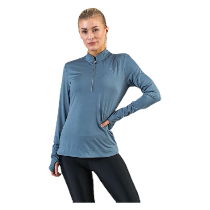 Talitha Long Sleeve Blue, Female, Aparelhos, Camisas, Corrida, Azul, S