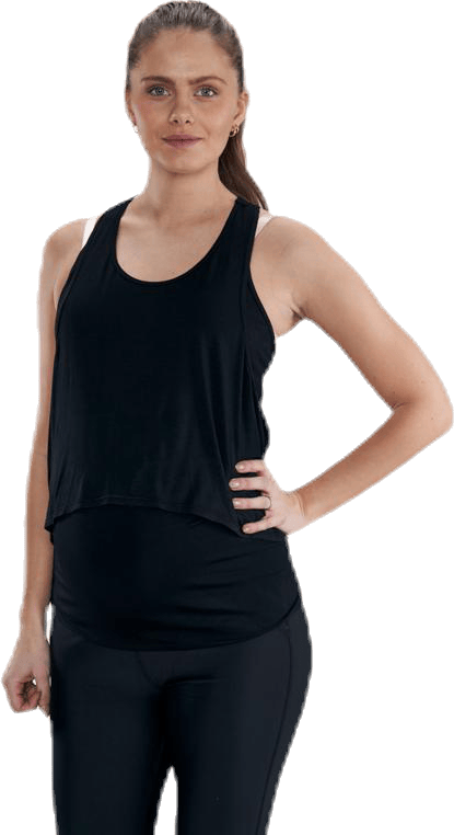 Nova Mama Tank Black, Female, Apparels, maternity, Workout, Black, M