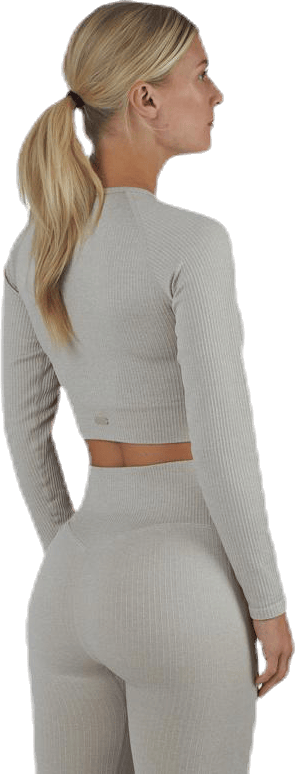 Bonnie Ribbed LS Beige - Bild 3
