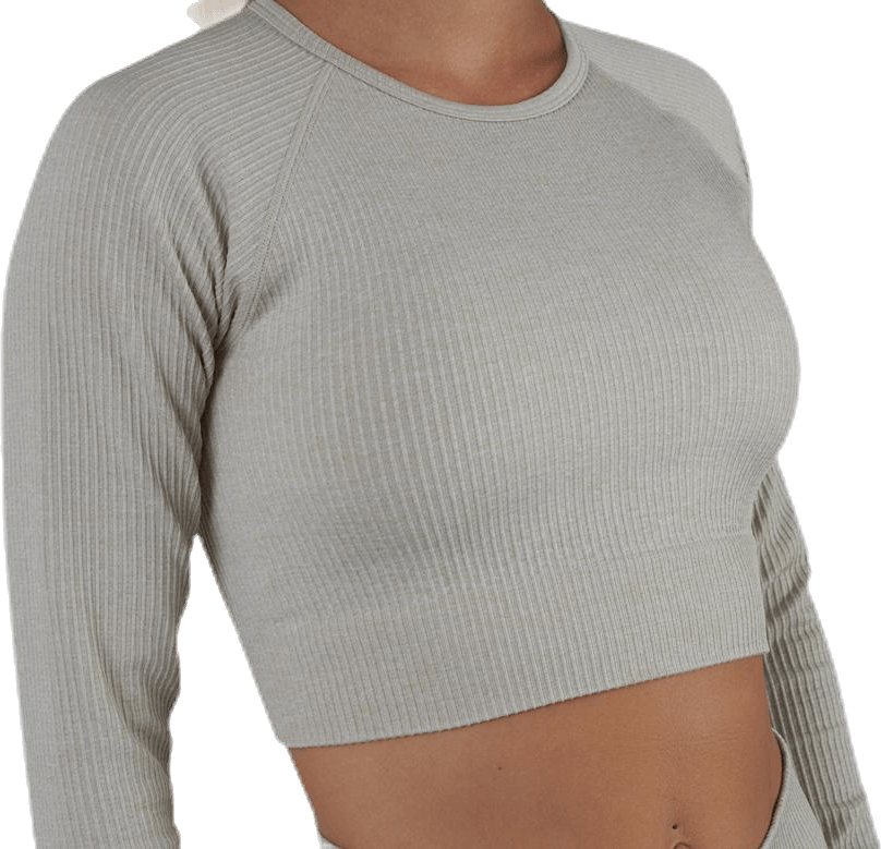 Bonnie Ribbed LS Beige - Bild 4