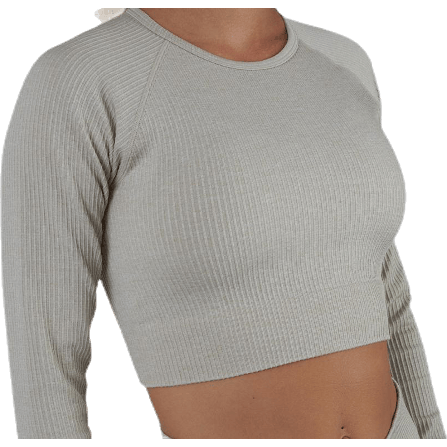 Bonnie Ribbed LS Beige - Bild 4