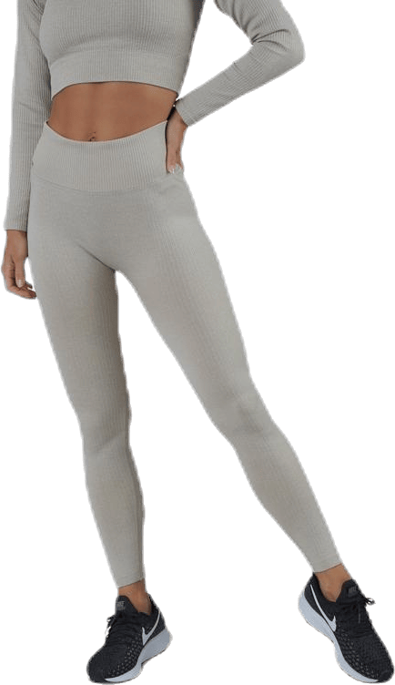 Bonnie Ribbed Tights Beige