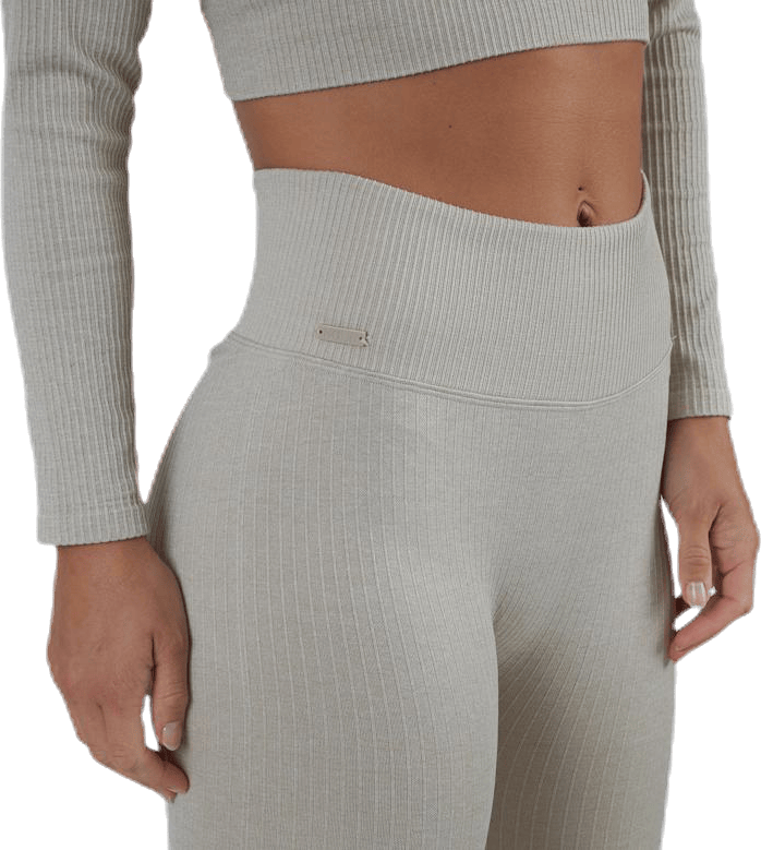 Bonnie Ribbed Tights Beige - Bild 5