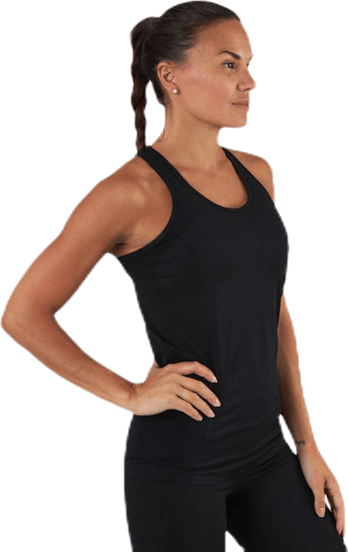 Hatha Seamless Tank Top Black