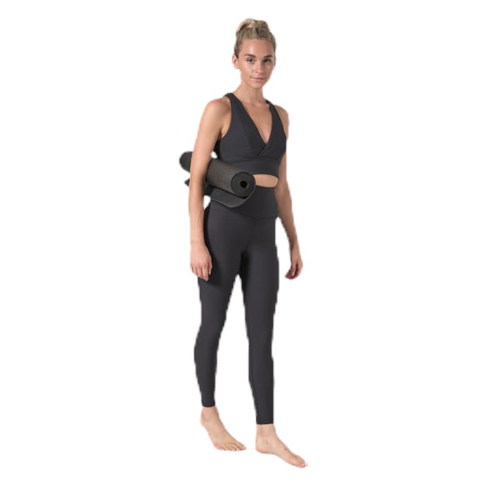 Vision Rib Bra Black, Female, Vêtements, Soutien-gorge de sport, Yoga, Noir, M