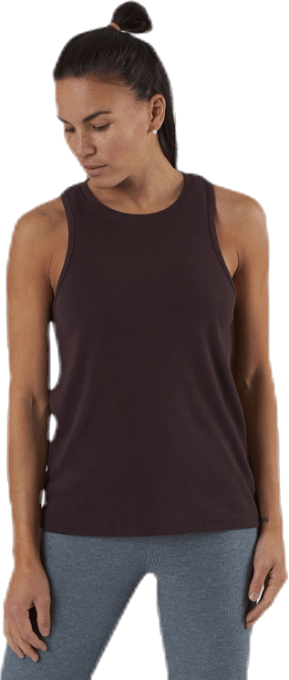 Yama Rib Tank Purple, Female, Apparels, Tops, Yoga, Purple, S