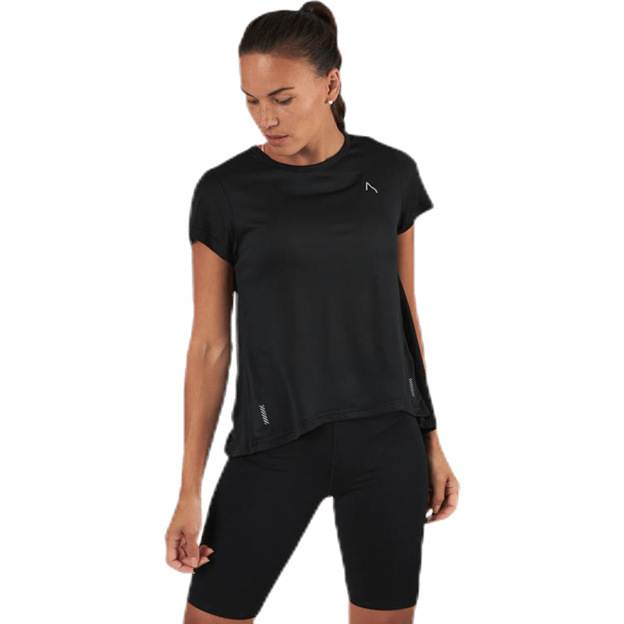 Flowing Running Tee Black