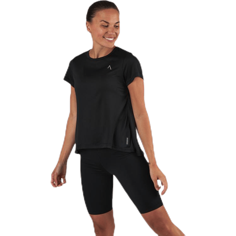Flowing Running Tee Black - Bild 4