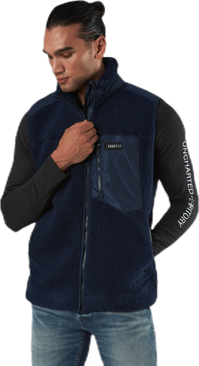 Titus Pile Vest Blue