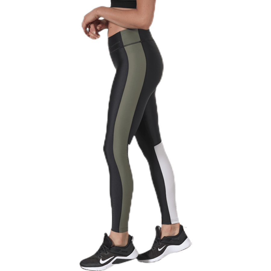 Blocked Compression Tights Green - Bild 2