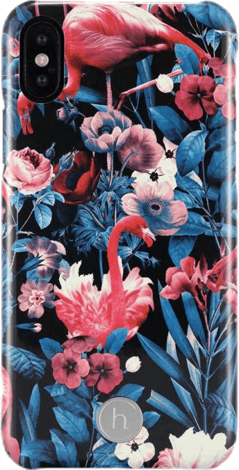 Paris Flamingo Garden iPhone X/Xs Patterned, Unisex, Equipment, Electronics, Patterned, ONESIZE