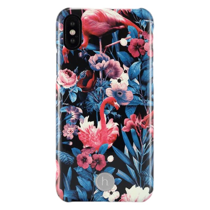 Paris Flamingo Garden iPhone X/Xs Patterned, Unisex, Attrezzature, Elettronica, Fantasia, ONESIZE