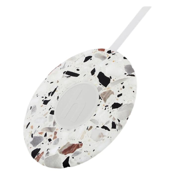 Qi Certified Fast Charger 10W Patterned/White, Unisex, Attrezzature, Elettronica, Fantasia/Bianca, ONESIZE