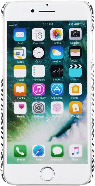 Paris Phone Case iPhone 6/6s/7/8 White/Black, Unisex, Attrezzature, Elettronica, Bianca/Nero, ONESIZE