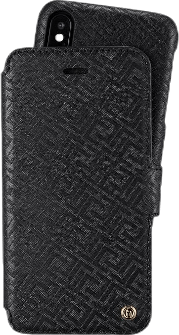 Stockholm Wallet Case Magnet iPhone X/XS Black, Unisex, Equipment, Electronics, Black, ONESIZE