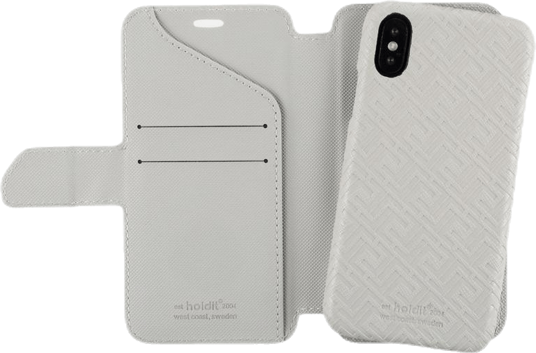 Stockholm Wallet Case Magnet iPhone X/XS Grey - Bild 2