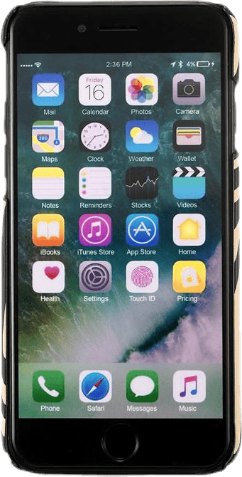 Paris Zebra iPhone 6/6s/7/8 Black/Beige - Bild 3