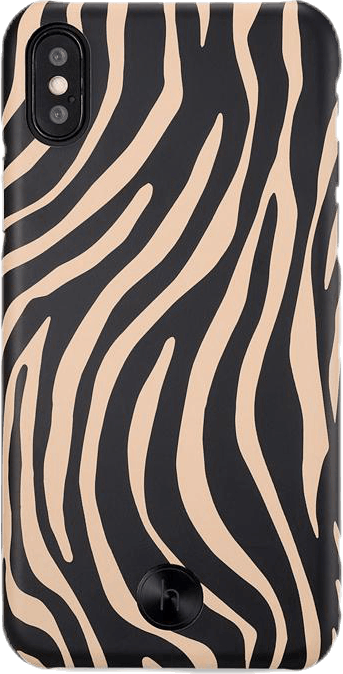 Paris Zebra iPhone X/XS Black/Beige, Unisex, Equipment, Electronics, Black/Beige, ONESIZE