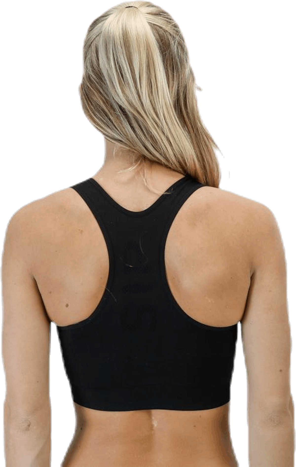 Rib Seamless Bra Black