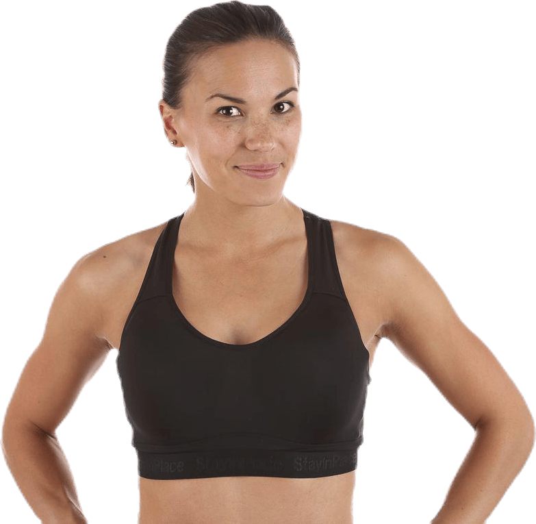 Pad Sports Bra A/B Black, Female, Apparels, Sports Bras, Running, Black, L