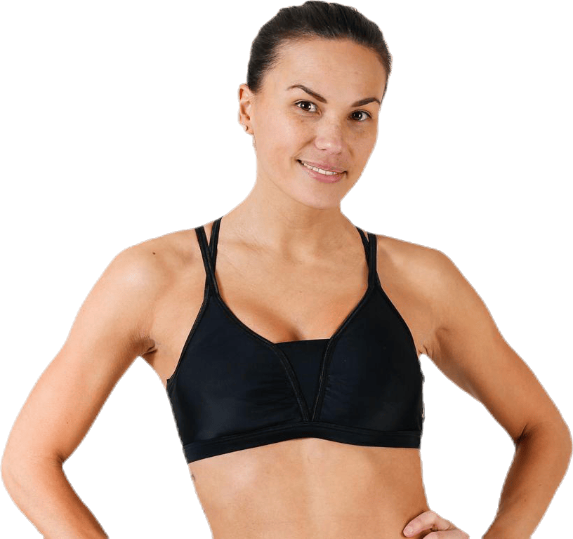 Julie Sport Top Black, Female, Kleding, Sport bh, Training, Zwart, L