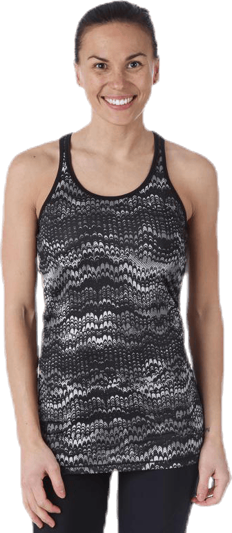 Long Racerback AOP Black