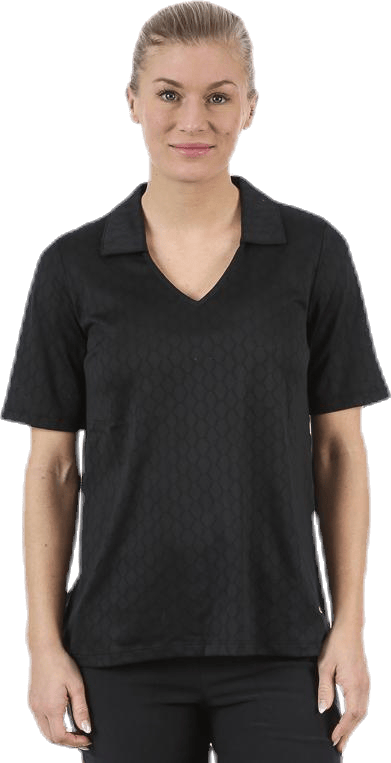 Jacquard Poloshirt Black