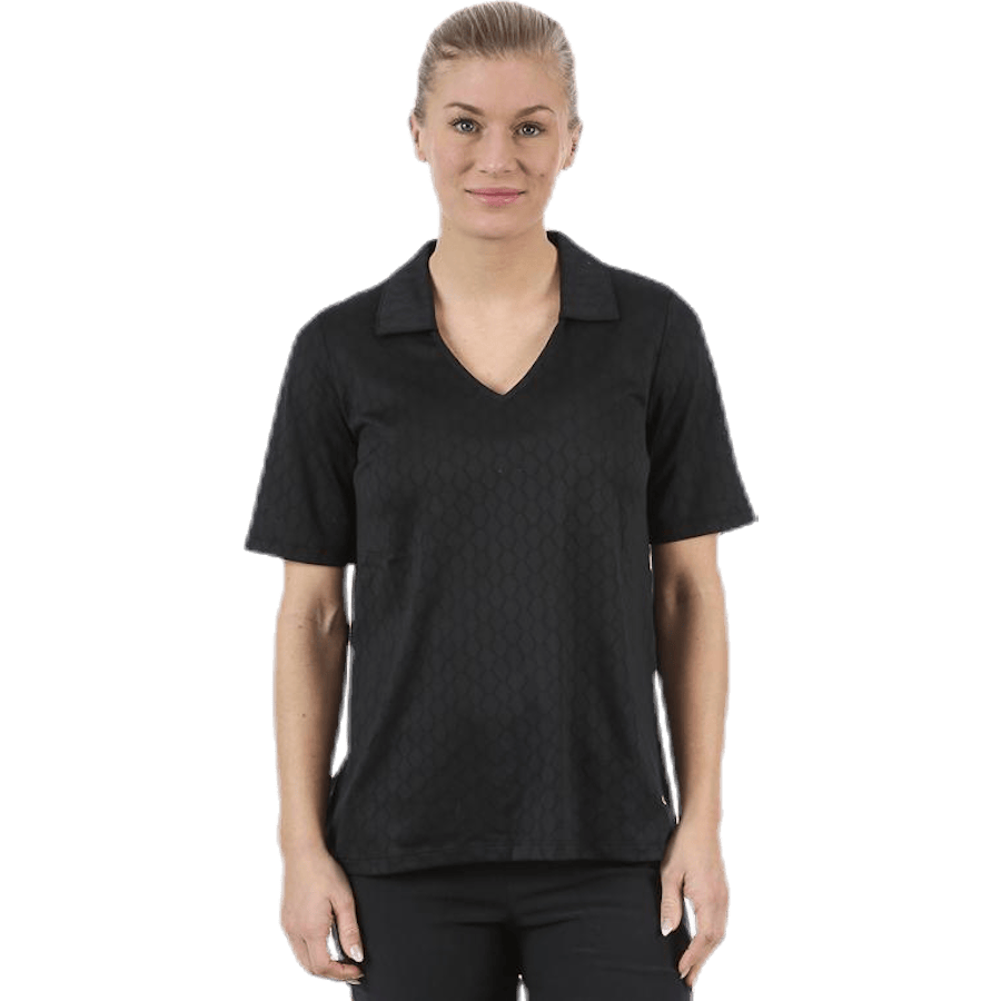 Jacquard Poloshirt Black
